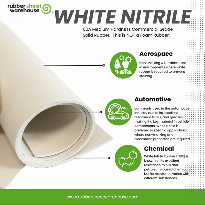 WHITE Nitrile Rubber